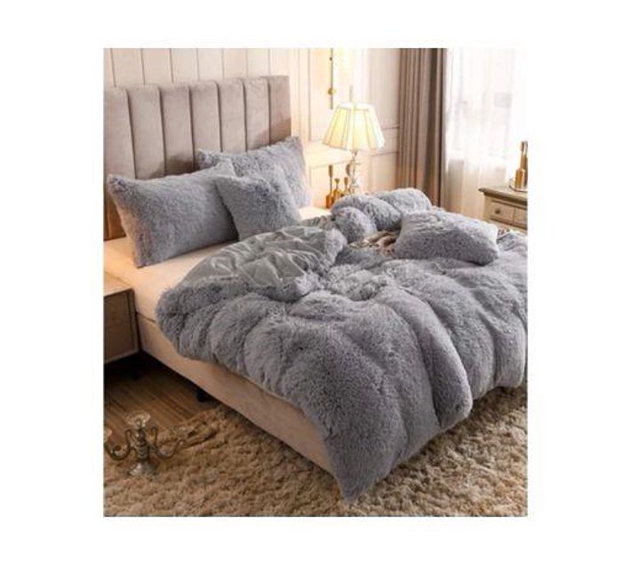 Someone’s in a Makro Smte 3 pcs Fluffy Warm Comforters Grey Mood