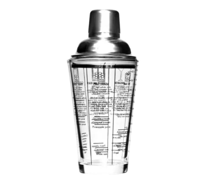 Someone’s in a Makro Cocktail Shaker 400ML Glass With Stainless Steel