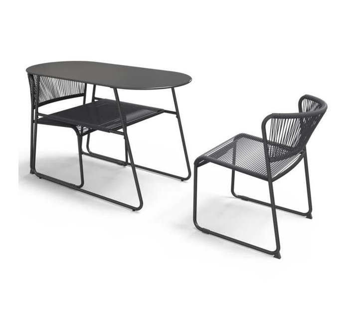 Bodega Rope Patio Dining Table and Chairs Set Makro