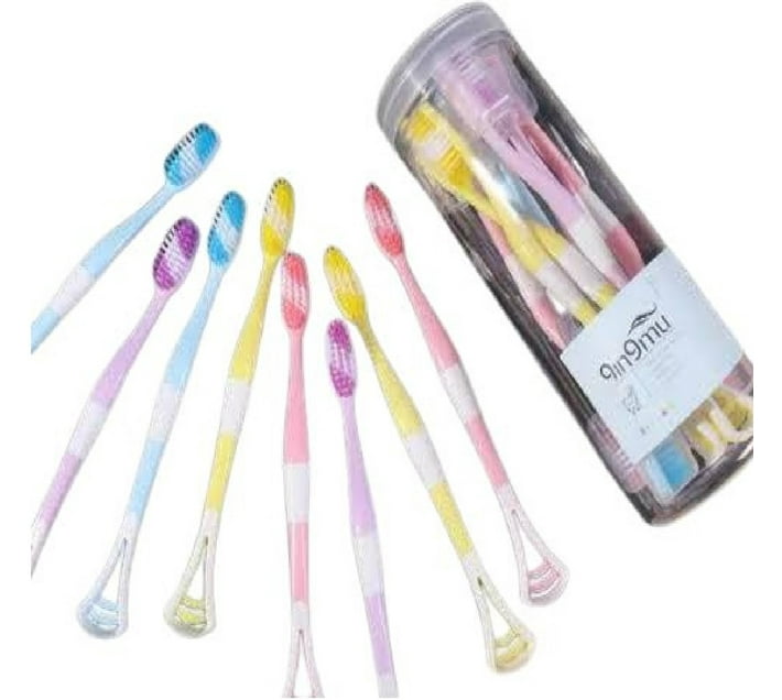 Generic Tongue Coating Toothbrush Soft Toothbrush (8 Toothbrushes) Makro