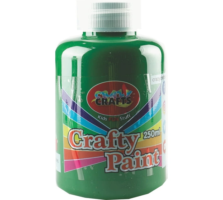CRAZY CRAFTS Crafty Paint Pine Green 250ml (Set of 1, Pine Green) Makro