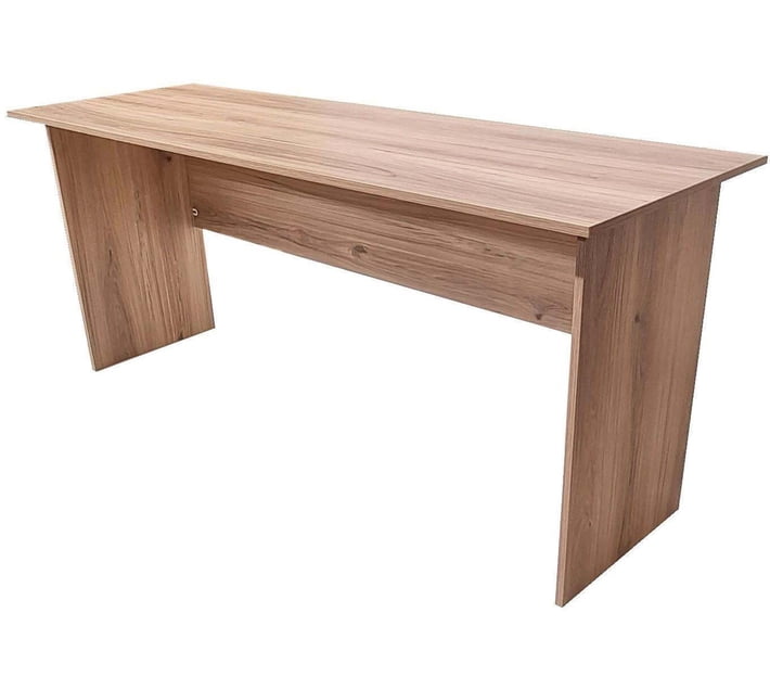 Flatpack DIY London 180cm Desk Sahara Wood Portable Laptop Table