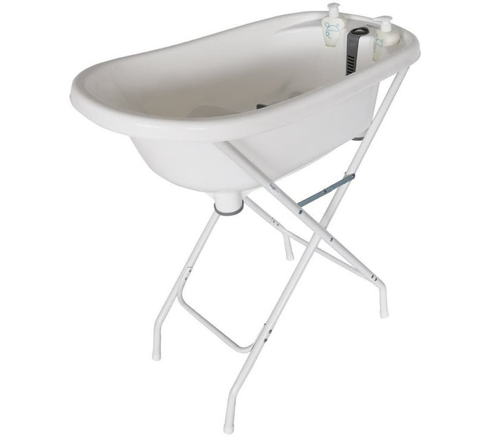 Snuggletime Cozy Bath Tub and Stand Grey COMBO SET (Gray) Makro