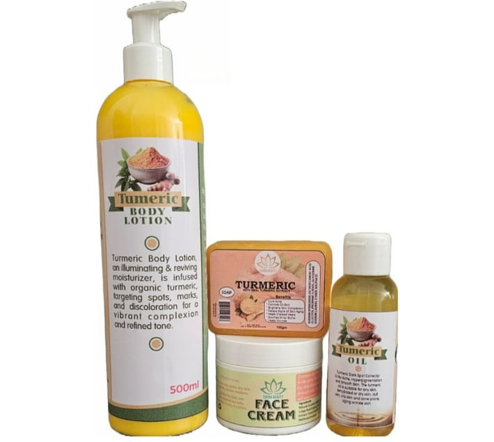 Zahra Beauty Brightening Turmeric Big Combo4 Products Face Cream