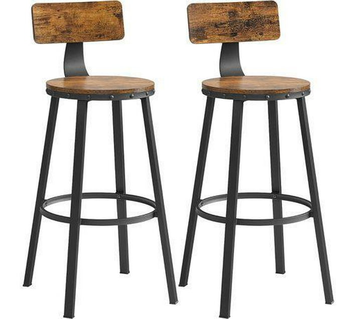 LASA Metal Bar Stool Finish Colour Brown Knock Down Makro