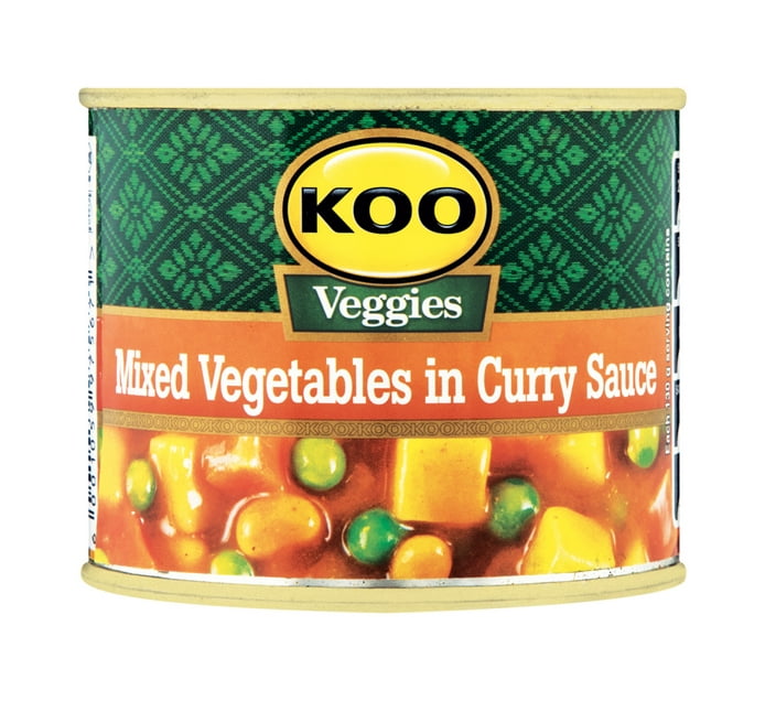 Someone’s in a Makro KOO Tinned Mixed Vegetables Curry (6 x 215g) Mood