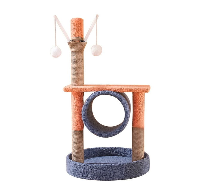 Someone’s in a Makro Pet Cat Scratch Multi Level Perch Tree Tower with