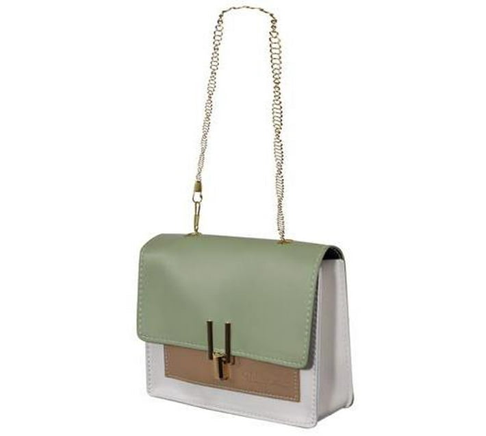Someone’s in a Makro Urban Muse Chic Messenger Crossbody [White,Nude ...