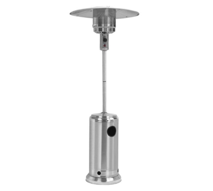 Someone’s in a Makro Stainless Steel Gas Patio Heater With Segmented