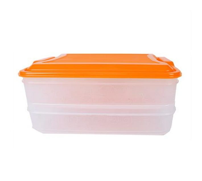 plastic lunch box with a double rack inside with an lidAssorted
