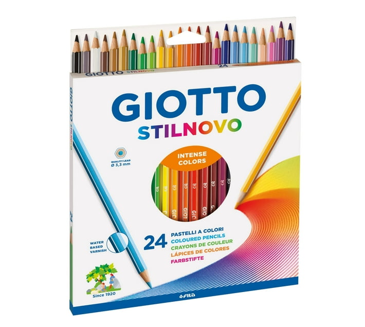 Giotto Stilnovo Colored Pencil Review, 50 Set Giotto Stilnovo Coloured  Pencil Set 