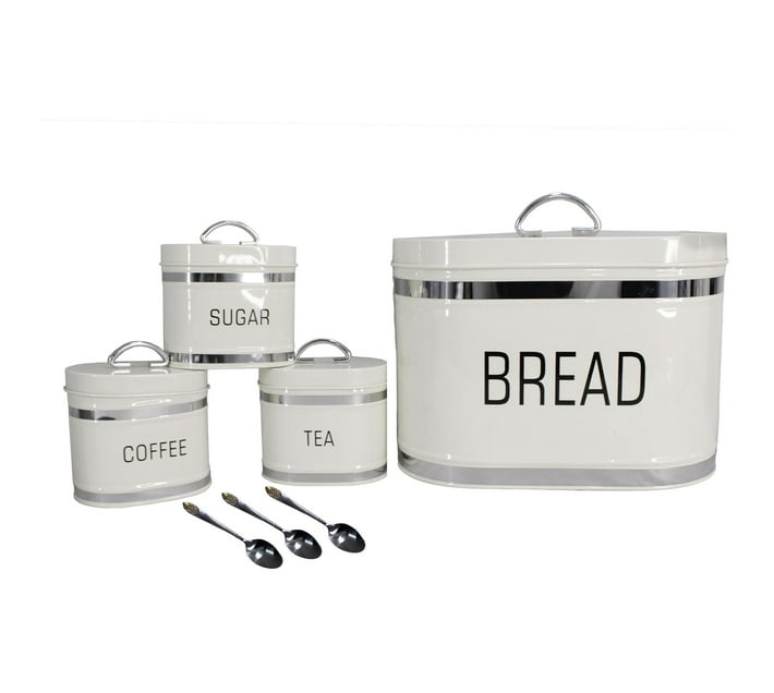 Someone’s in a Makro Glossy Oval Double Loaf Bread Bin, 6 Piece