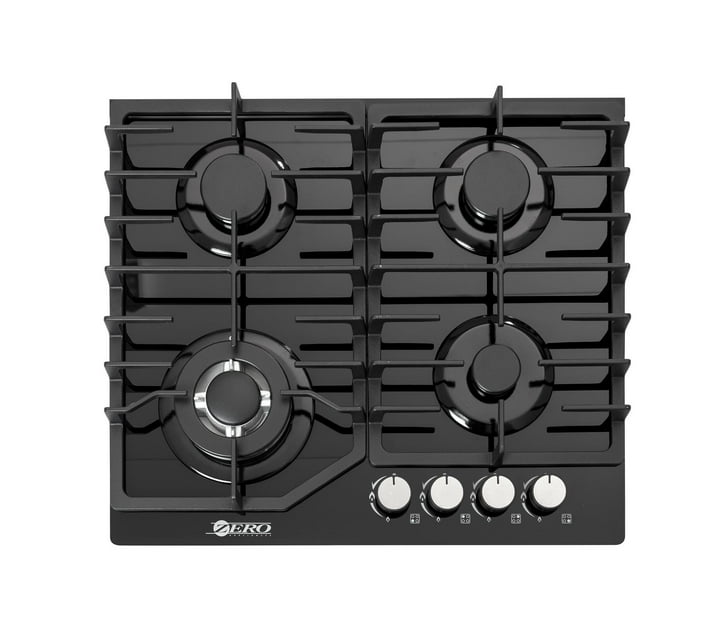 Someone’s in a Makro Zero Appliances 60cm 4 Burner Glass Top Gas Hob