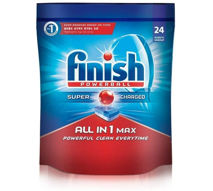 finish 24 Pack Dishwasher tablets Dishwashing Detergent (24 Tablet) Makro