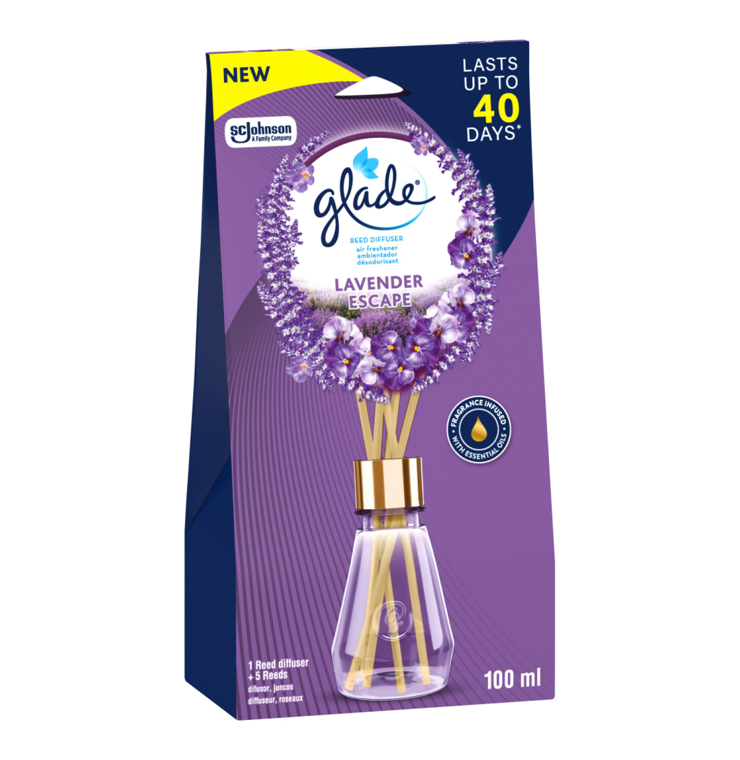 Buy Glade Lavender Escape Reed Diffuser Air Freshener 100ml In Bulk Buy Glade Lavender Escape Reed Diffuser Air Freshener 100ml In Bulk