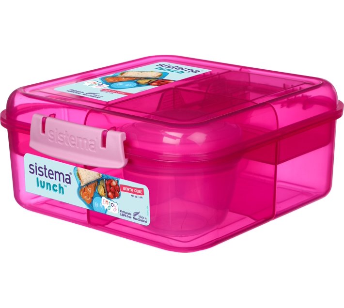 Sistema Bento Cube Lunch 2 Containers Lunch Box Makro