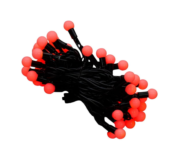 Ball String Lights Red Makro