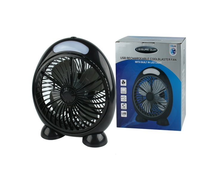 Leisure Quip 18 cm Coolbaster Rechargeable Fan Makro
