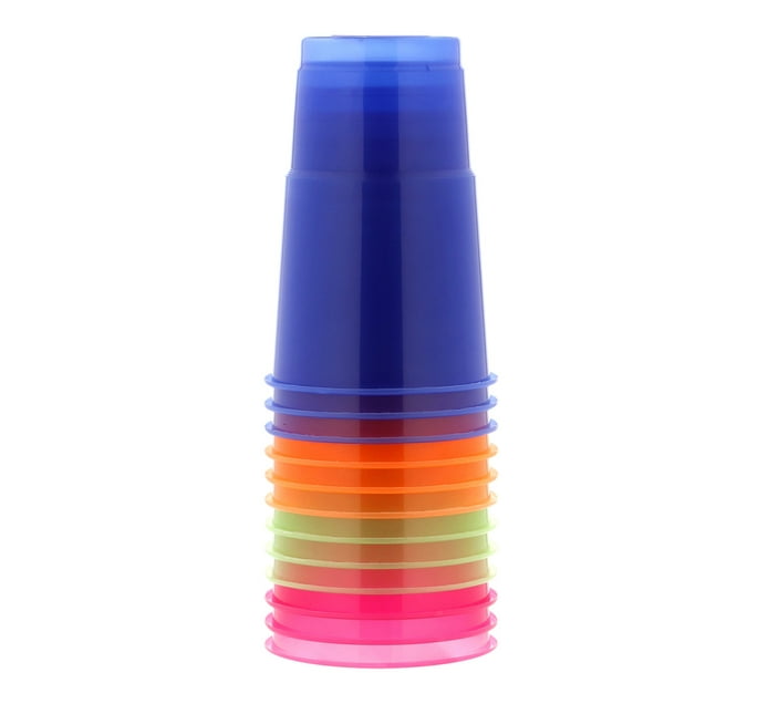 Someone’s in a Makro Kwik Shot Plastic Cup Colour 12pk 500ml Mood