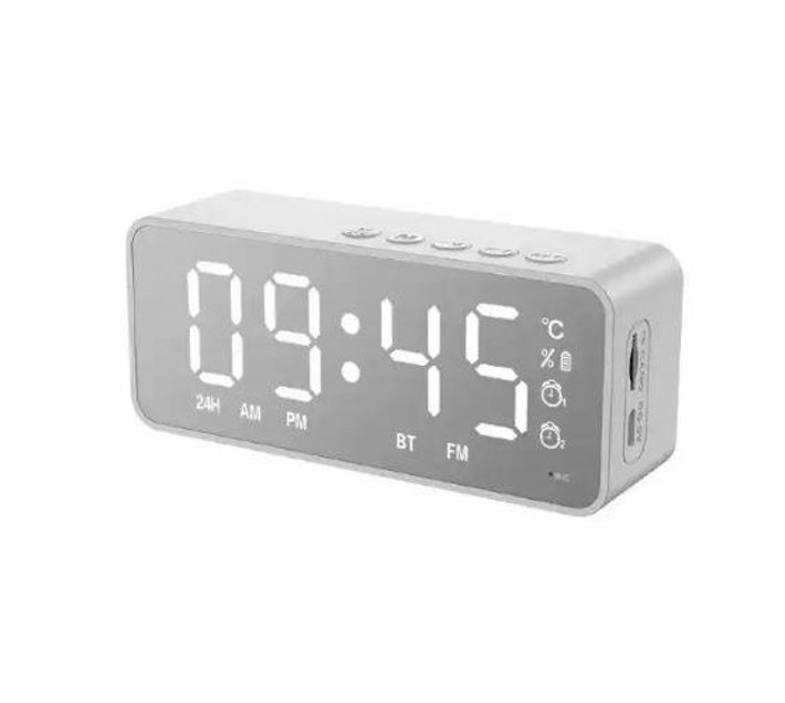 Someone’s in a Makro Portable Digital Alarm Clock Bluetooth Speaker
