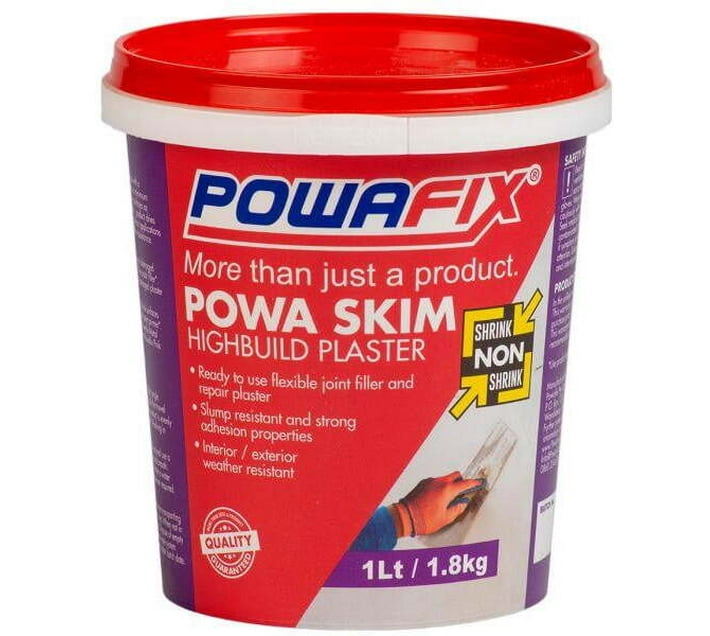 PowaFix Powaskim Crackfiller 1L Interior, Exterior Paste Crack Filler