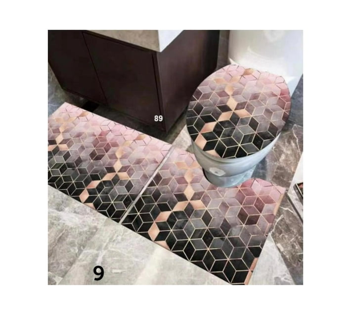 Someone’s in a Makro 3 Piece 3D Bathroom Mats Mood