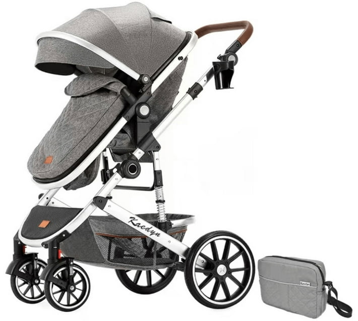 Just Simplified Lightweight Compact Stylish Design Stroll for Baby Toddlers Stroller Pram 3 Grey Makro