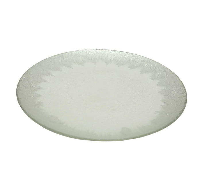 Someone’s in a Makro Elegant Glass Under Plate with Silver Border Mood