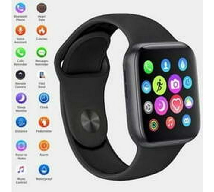 Rex M AE-3 - FitPro Watch T500 Smartwatch (Black Strap, Free Size) | Makro