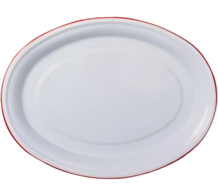 AZ Décor Plate Enamel 36Cm Oval Dinner Plate Makro