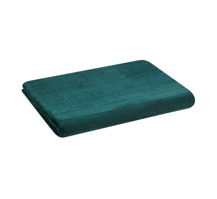 Home Living Stripe Sculptured Throw FORREST GREEN Makro