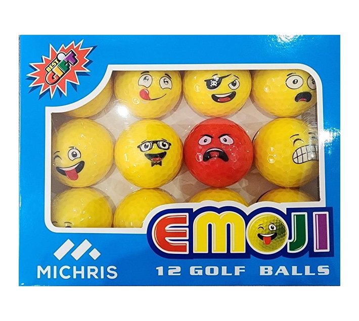 Someone’s in a Makro 12 X Michris Emoji Golf Balls Mood