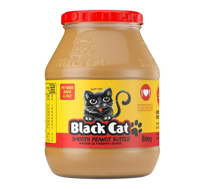 Someone’s in a Makro Black Cat Peanut Butter No Sugar & Salt Smooth (6
