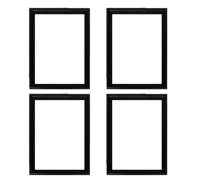 A4 Black Picture Frames for Photo & Certificate 4 Pack Makro