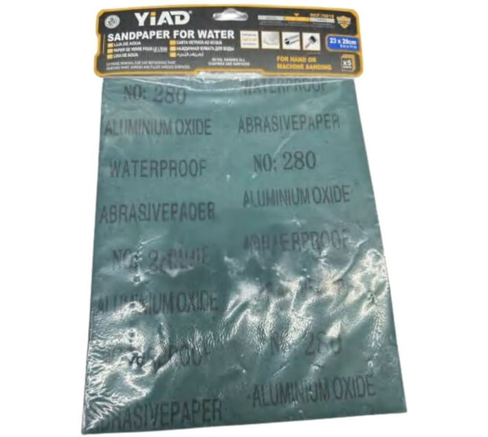 Yiad YD70816 Aluminium Oxide Sandpaper (100 Pack of 5) Makro