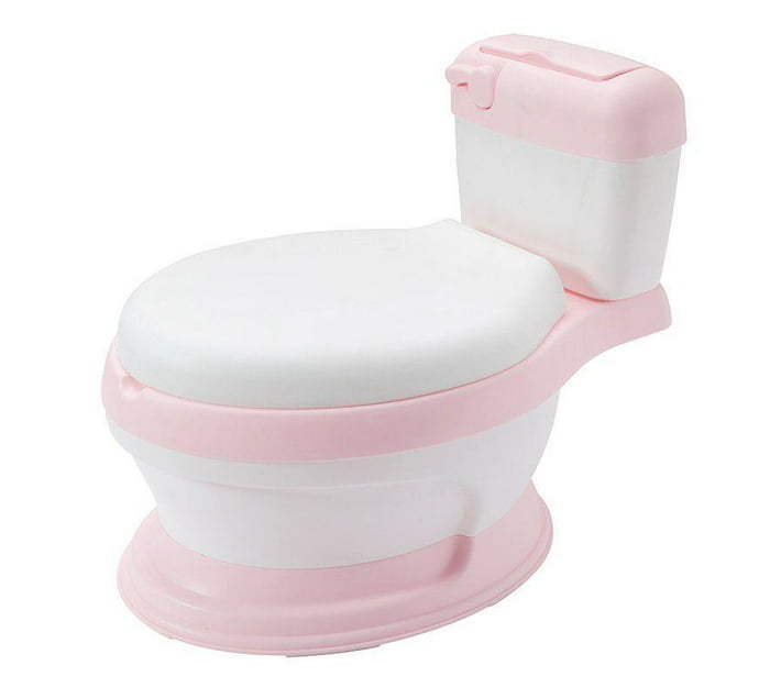 Someone’s in a Makro Baby training toilet potty trainer chair pink Mood