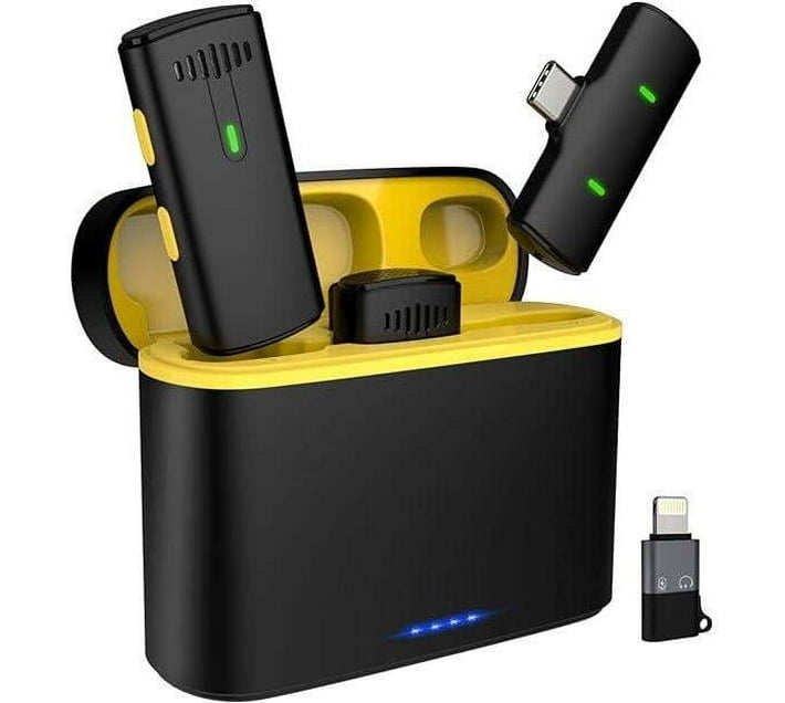 Digital World DW 2 in 1 Professional Dual Wireless Lavalier Microphone