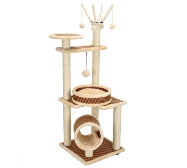 Someone’s in a Makro Pet Cat MultiLevel Interactive Tree Cat Climbing