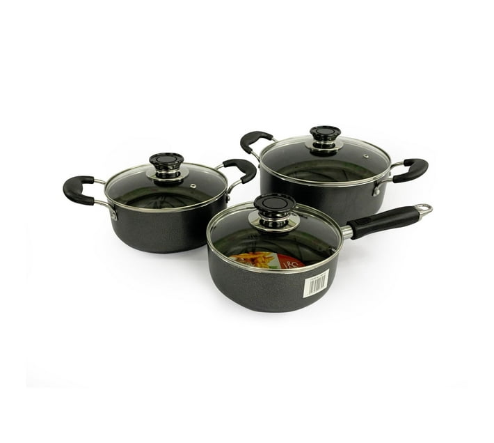 Someone’s in a Makro Non Stick Casserole Pots and Sauce Pan Combo 6pc ...