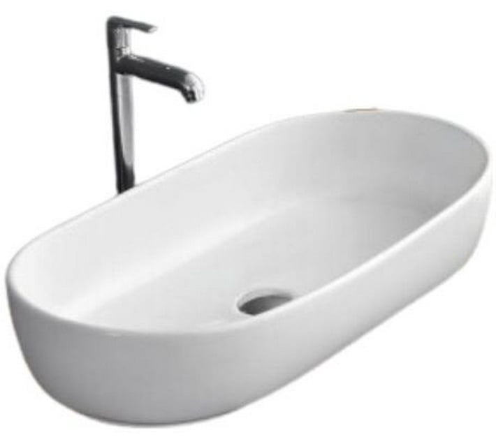 Countertop Ceramic Basin/Tabletop Rossa White Counter Top Wash Basin