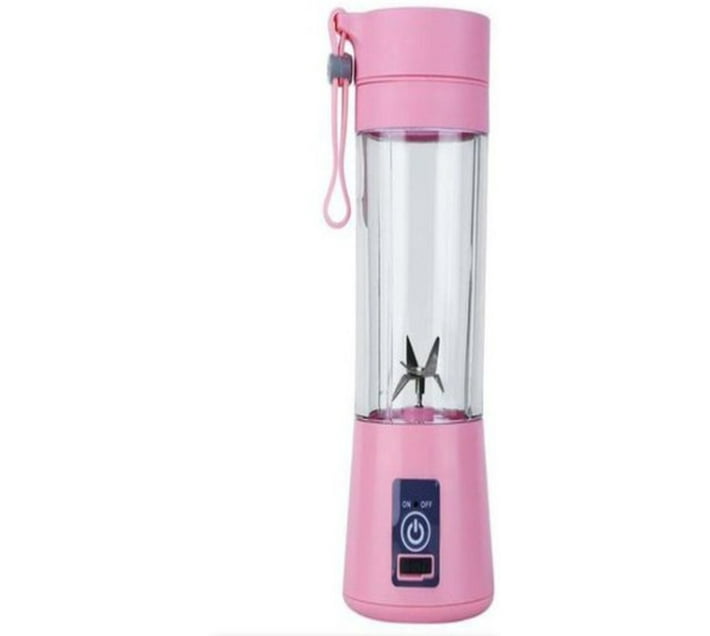 Hand Blender Portable JuicerBlender USB Rechargeable Pink 1000 W Hand