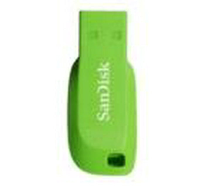 SanDisk Cruzer Blade USB 2,0 Flash Drive 16GB GREEN Makro