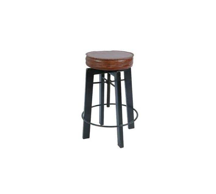 Industrial leather bar chair Makro