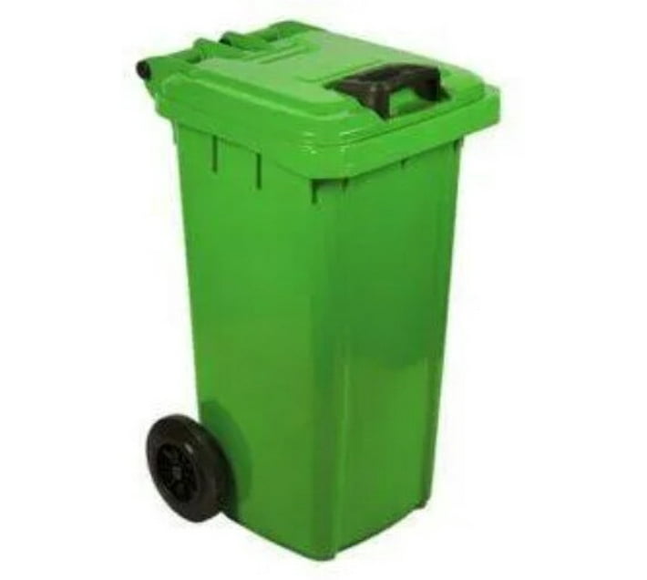 240L Green Wheelie BIn Green(SABS Approved) SABS240LG Plastic Dustbin ...