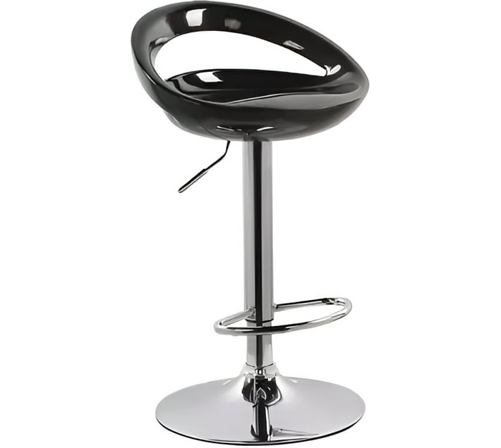 China Mall Online Plastic Bar Stool (Finish Colour Black, Knock Down