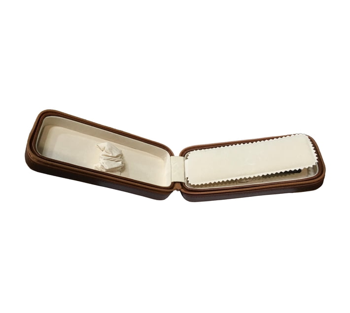 AB Collezioni Womens Mens Travel Leather Box Case Compartment for 2x