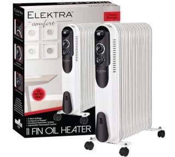 Elektra SEL2607 Oil Filled Heater Room Heater (White) Makro