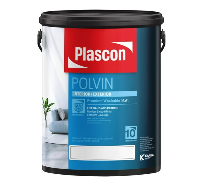 Polvin Buy Plascon 5 l Polvin Super Acrylic in Bulk | Makro Business