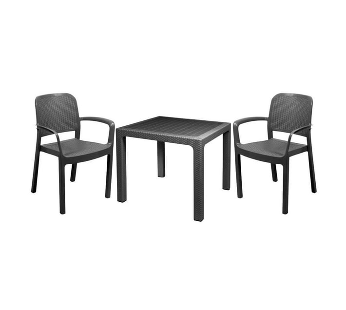 Someone s in a Makro Polypropylene 2 Chairs Table Garden Dining Set Black Mood