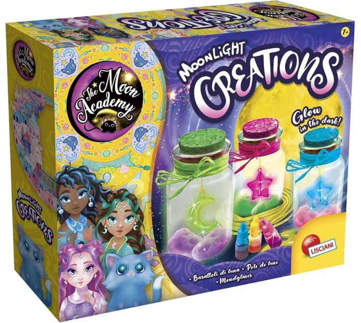 Lisciani Moon Academy – Kit Fabrication Fard à Paupières – Cosmétique Enfant Dès 7 Ans – Palette Personnalisée – Ingrédients Naturels